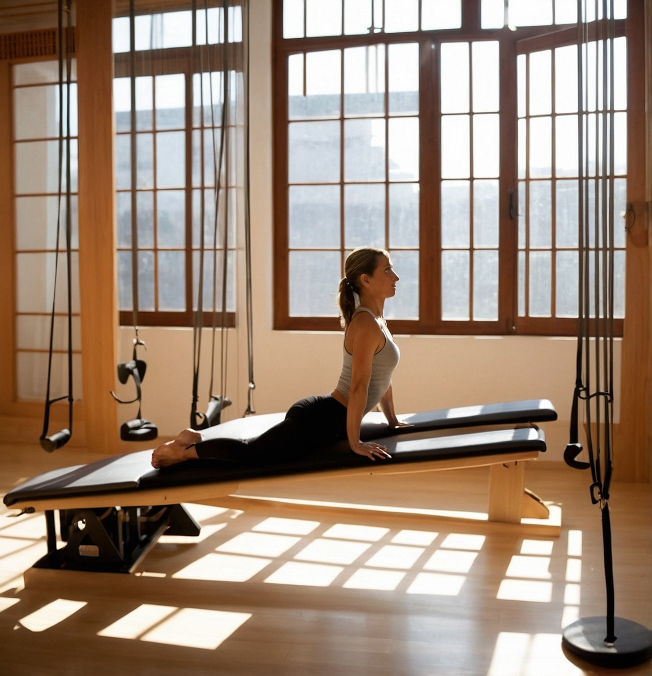 Clase de pilates en grupo reducido